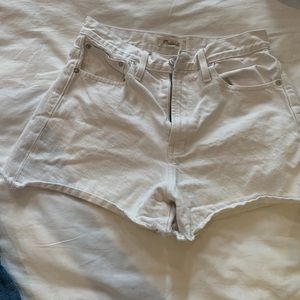 White madewell high waisted shorts ***size 27***